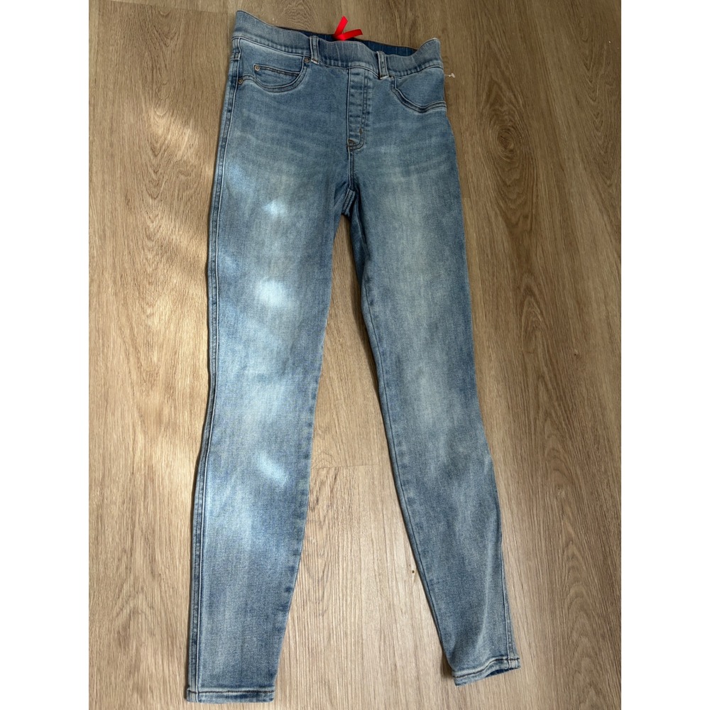 Spanx Jean-ish Ankle Leggings Light Wash Denim Skinny Jeggings Small S/P